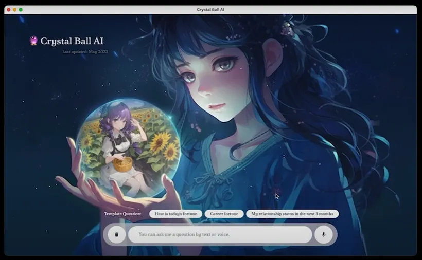 AI Crystal Ball Divination