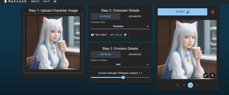 Character Facial Expression